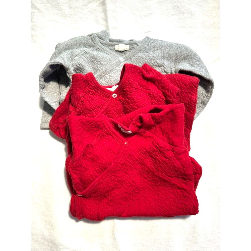 Set of 3 warm and cozy one-piece pajamas in 6-9months